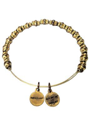 ALEX AND ANI Gold Tone Infused With Energy Technology Beaded Bangle